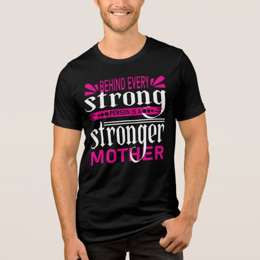 Sterke Moeder Beste Tri-Blend Shirt (Voorkant)