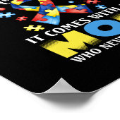 Sterke moeder die nooit autisme opvoedt poster (Hoek)