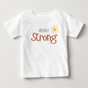 sterke #naam kinderkanker Baby T-Shirt