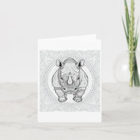 Sterke Neushoorn Sticker