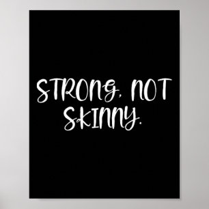 Sterke niet magere bodybuilding fitness kleding poster