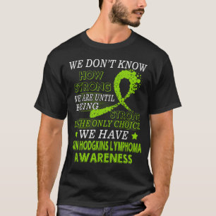 Sterke non Hodgkin lymfoom Lime Green ribbon T-shirt