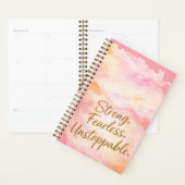 Sterke Onverschrokken Onstuitbare Motivatie dagboe Planner (Display)