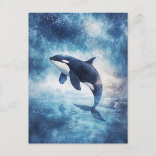 Sterke Orka Walvis Hemelse Melkweg Briefkaart