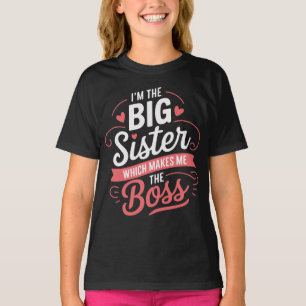 Sterke oudere grote zus baas macht Schattigee meis T-shirt
