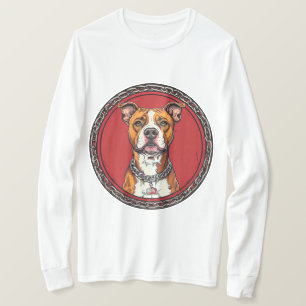 Sterke Pitbull hond T-shirt