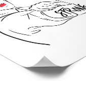 Sterke Rosie De Riveter Breast Kanker Bewustheid Poster (Hoek)