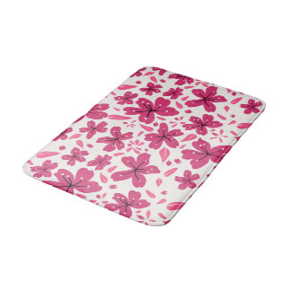 Sterke roze Florals Badmat