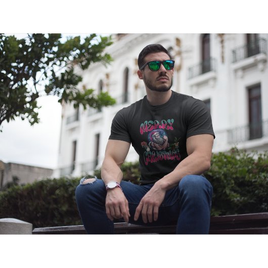 Sterke Sinterklaas en Metgezellen Vrolijk Kerstfee T-shirt