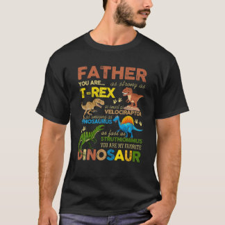 Sterke slimme vader Je bent mijn favoriete dinosau T-shirt