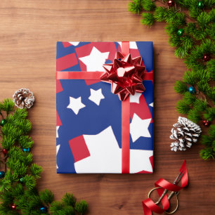 Sterke sterren en strepen, editie 4 juli cadeaupapier