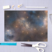 Sterke sterrenruimte Galaxy Blue Black Pattern Tissuepapier (Craft)