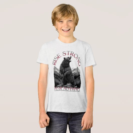 Sterke stijging Tri-Blend shirt (Voorkant volledig)