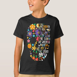 Sterke Suiker Schedel Hoofd Bloem Bloemmotief T-shirt