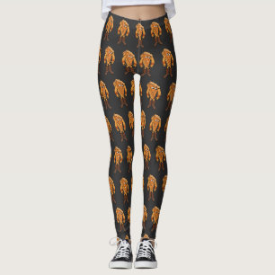 Sterke taart die laarzen draagt leggings