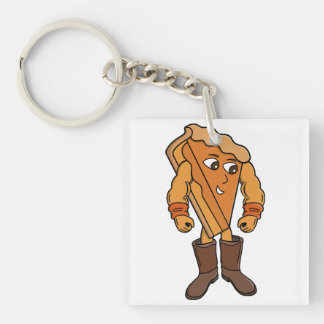 Sterke taart met laarzen sleutelhanger