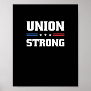 sterke Unie voor werknemers in de pro - arbeidsuni Poster