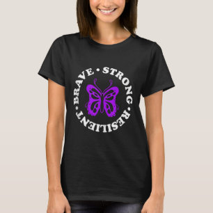 Sterke veerkrachtige fibromyalgie-bewustzijnsfibro t-shirt