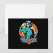 Sterke verpleegster briefkaart (Voorkant / Achterkant)