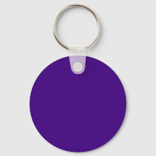 Sterke Violet 400080 Kleur - Voeg een naam optie Sleutelhanger