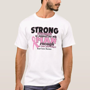 Sterke voorlichting over borstkanker bij Mannen T-shirt