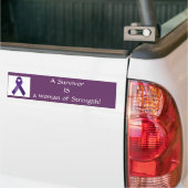 Sterke vrouw! bumpersticker (Op Truck)