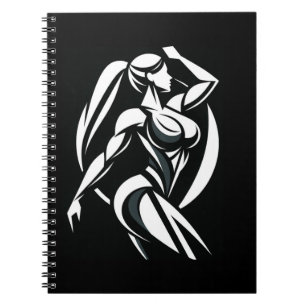 Sterke Vrouw Fitness Persoonlijke Training Minimal Notitieboek