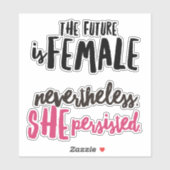 Sterke vrouwelijke vinylStickers Sticker (Vel)