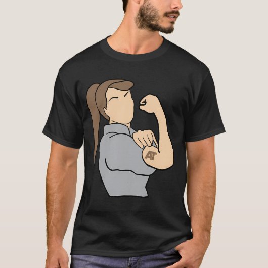 Sterke vrouwen AT T-shirt (Voorkant)