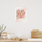 Sterke vrouwen - Inspirerend quote voor vrouwen Poster (Keuken)