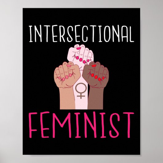 Sterke vrouwen intersectioneel feminist poster (Voorkant)