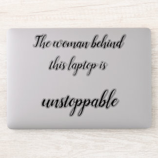 Sterke vrouwen laptop sticker