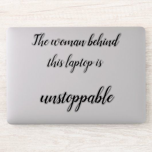 Sterke vrouwen laptop sticker (Computer)