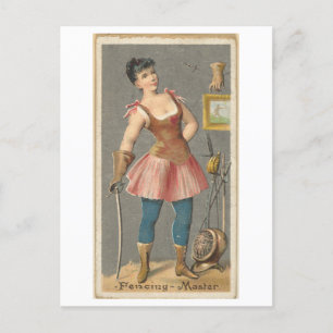Sterke Vrouwen Series #12: Fencing Master Briefkaart
