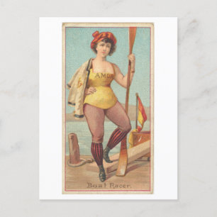 Sterke Vrouwen Series #22: Boat Racer Briefkaart