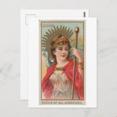Sterke Vrouwen Series #52: Juno Goddess Briefkaart (Voorkant / Achterkant)