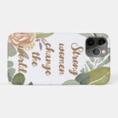 sterke vrouwen veranderen de wereld 8 maart gelijk Case-Mate iPhone case (Achterkant (horizontaal))