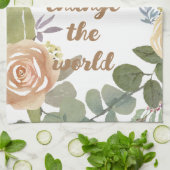 sterke vrouwen veranderen de wereld 8 maart gelijk theedoek (Gevouwen)