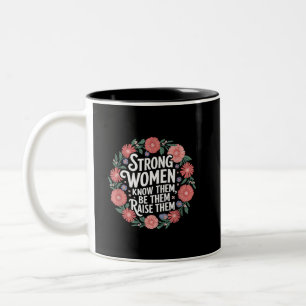 Sterke vrouwen weten dat zij hen opvoeden en bekra tweekleurige koffiemok