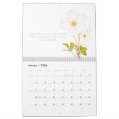 Sterke Vrouwen Witte Bloemen Kalender 2024 (Jan 2026)
