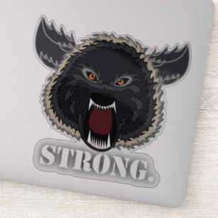 Sterke Wolf Sticker