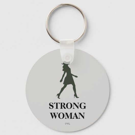 Sterke Woman Sleutelhanger (Voorkant)