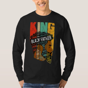 Sterke zwarte koning Juneteeth African American Fa T-shirt