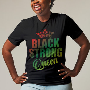 Sterke zwarte koningin t-shirt