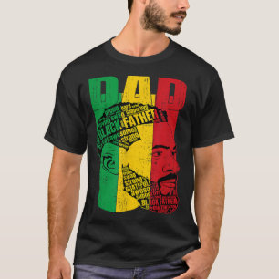 Sterke zwarte vader King African American T-shirt