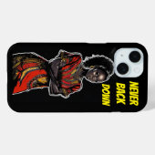 STERKE ZWARTE VROUW - Nooit terug naar beneden Case-Mate iPhone Case (Achterkant (horizontaal))