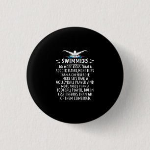 Sterke zwembriem-zwembad voor mannen ronde button 3,2 cm