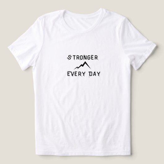 Sterker dagelijks Tri-Blend shirt (Design voorkant)