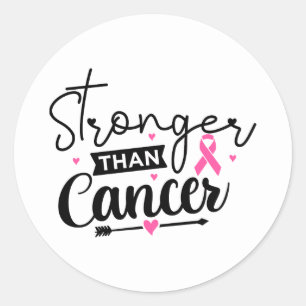 Sterker Dan Borstkanker Overlevende Ronde Sticker