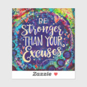 Sterker dan excuses Fun Blue Inspirivity Sticker (Vel)
